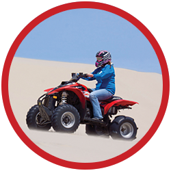 ATV in sand dunes